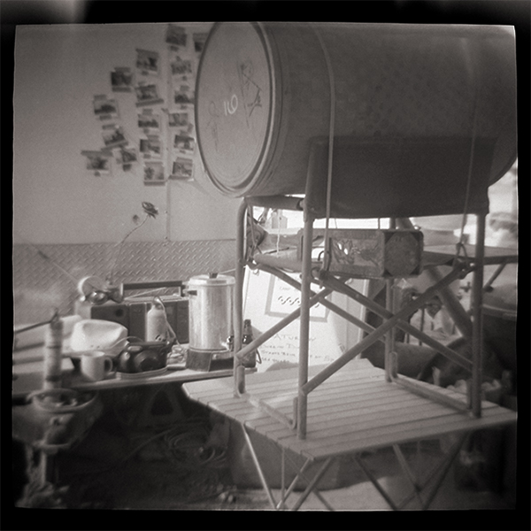 Jason Chinn of Pinhole Project at Burning Man; Black Rock City, NV. 2014