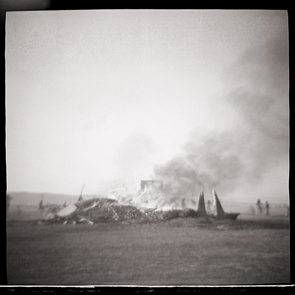 Jason Chinn of Pinhole Project at Burning Man; Black Rock City, NV. 2014
